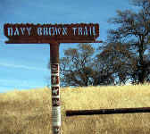 DBT013 Davy Brown trail sign