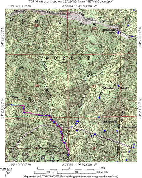 Cold Springs West Map